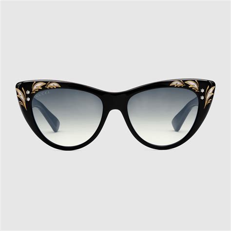 gucci cat eye sunglasses bamboo|gucci oversized cat eye sunglasses.